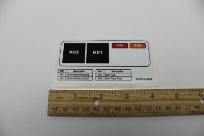 Genie Part # 09.4618.0949GT – Relay Fuse Engine Board Decal