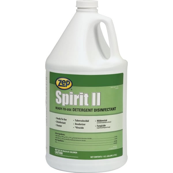 Zep Spirit Ii 1 Gallon Detergent Disinfectant Cleaner (4-Case)