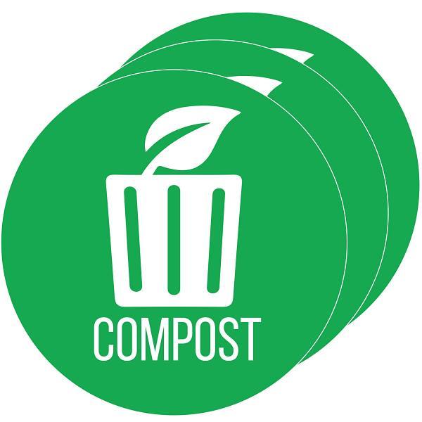 HLS Commercial "Compost" Decal (3-Pack)