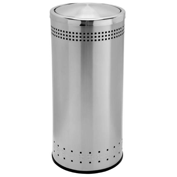 Commercial Zone Products 15 Gallon Imprinted 360 Stainless Steel Trash Can