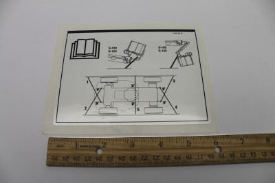Genie Part # 114112GT – Decal, Label, Transport Diagram