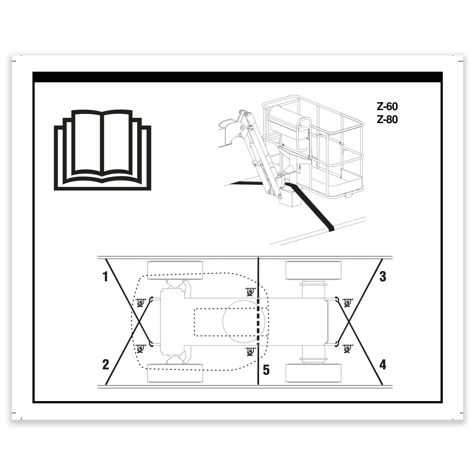 Genie Part # 114166GT – Transport Diagram Decal