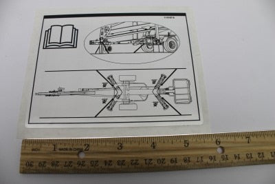 Genie Part # 114167GT – Decal, Label, Transport Diagram