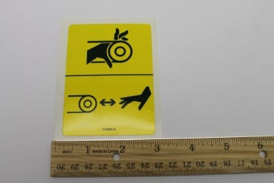Genie Part # 114391GT – Decal, Warning, Crushing