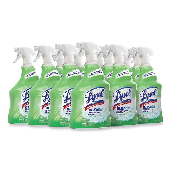 Multi-Purpose Cleaner With Bleach, 32 Oz Spray Bottle, 12/Carton