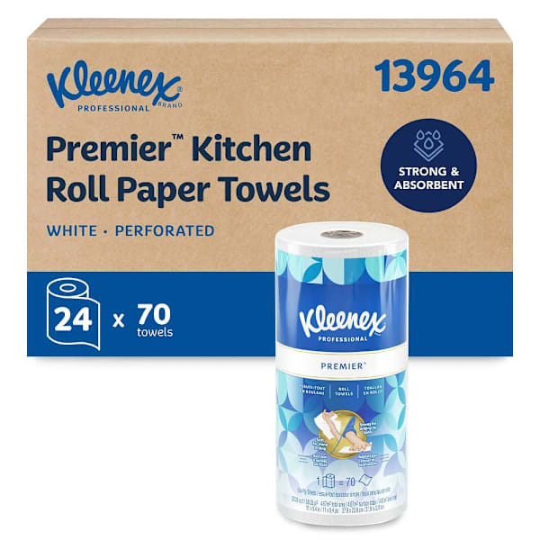 Kleenex Premier Perforated Kitchen Paper Towels Case Of 24