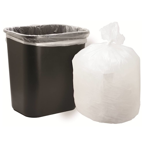 Maintenance Warehouse Can Liner 56 Gal. 0.8 Mil Low-Density, Clear, 43" X 48" Pack Of 100