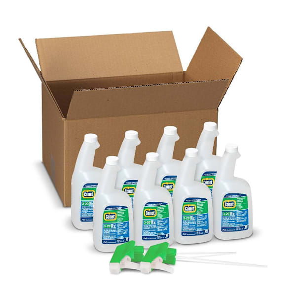 P&G PRO Comet Disinfecting-Sanitizing Bathroom Cleaner, Case Of 8