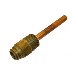 Resideo 123870A Copper Well Assembly 3/4" NPT x 3/8" Dia x 3" Insertion
