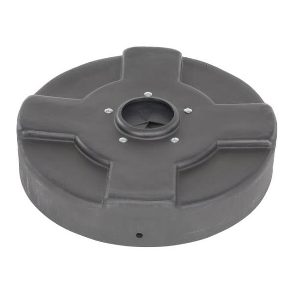 Vestil Drum Recycling Lid Flaps 30 Gallon Black