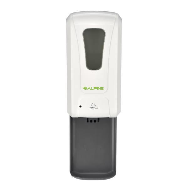 Alpine Industries 1200ml liquid gel hand sanitizer soap dispenser with Drip tray