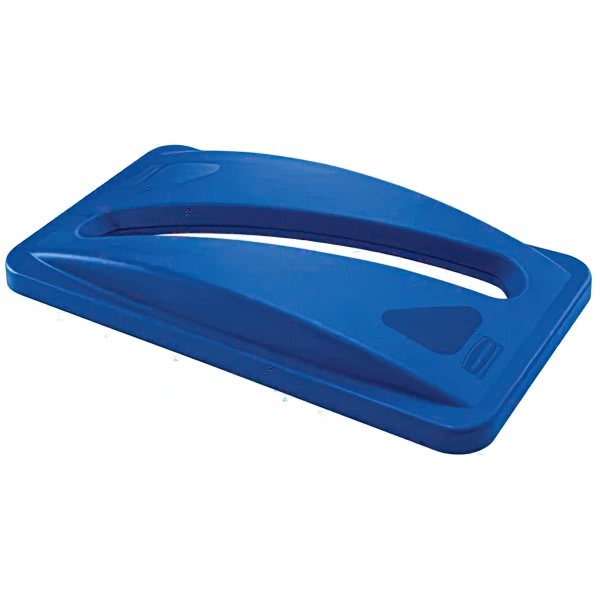 Rubbermaid Commercial 23 Gallon Slim Jim Paper Recycling Lid (Blue)