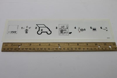Genie Part # 1263545GT – Decal, Instr-Bypass Key Switch