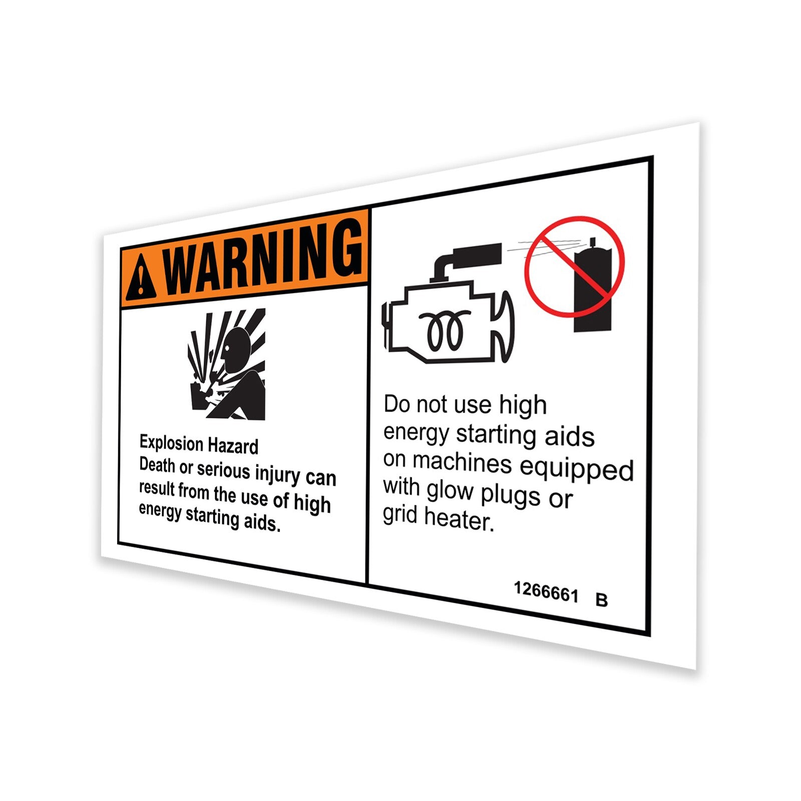 Genie Part # 1266661GT – Decal, Warning, Explosion, Ether