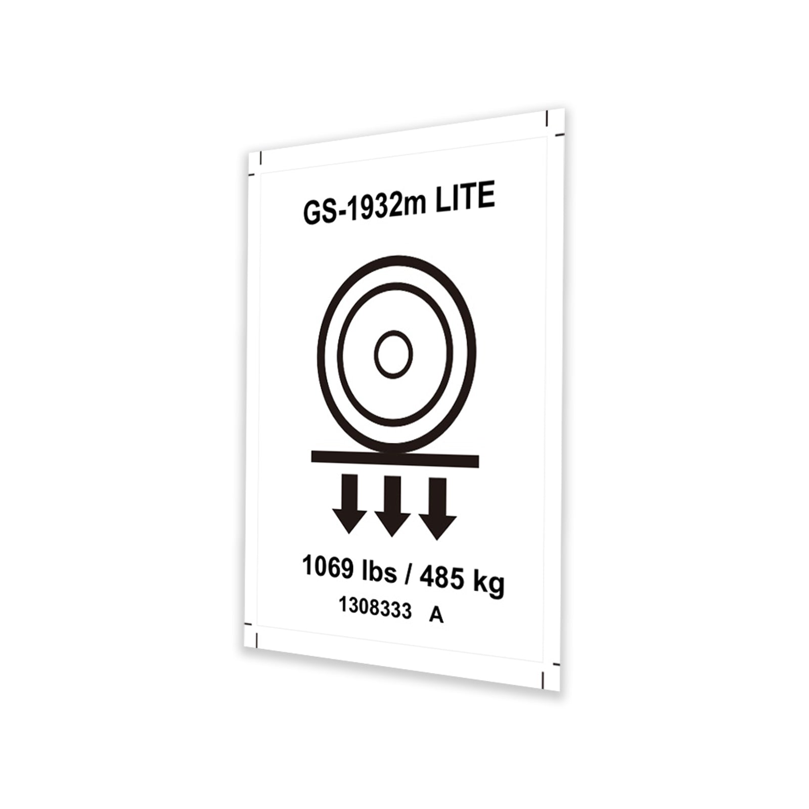 Genie Part # 1308333GT – Decal, Lable, Wheel Load