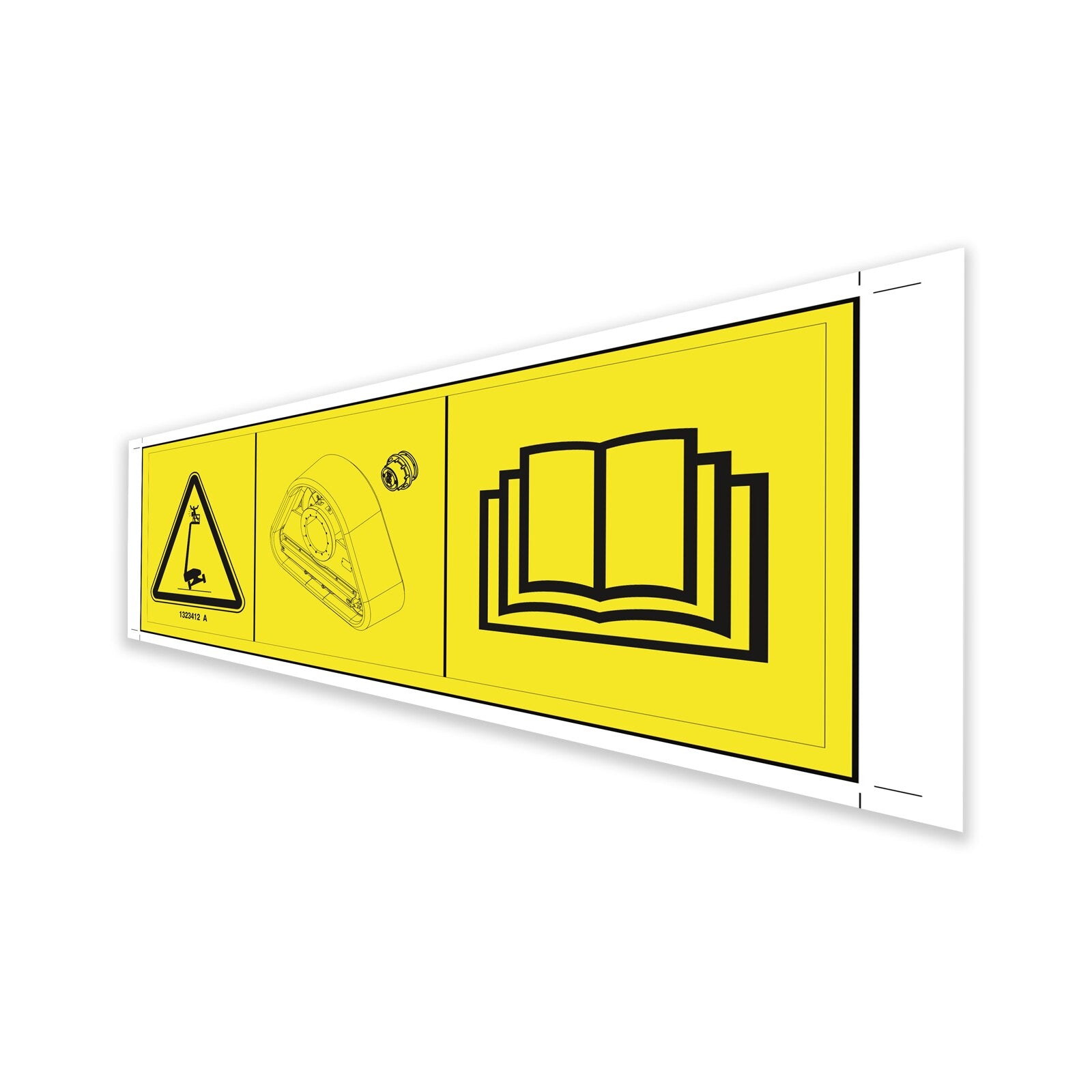 Genie Part # 1323412GT – Decal, Label, Tipover, Trax, Symb