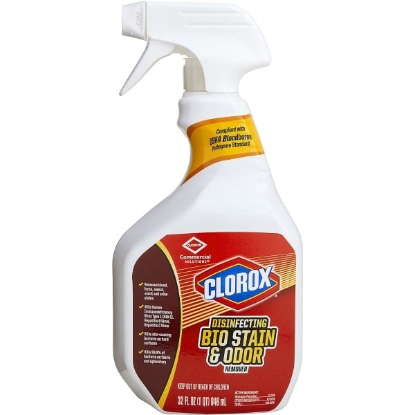 Clorox 32 Oz Fragrance Free Disinfecting Bio Stain And Odor Remover (9-Case)