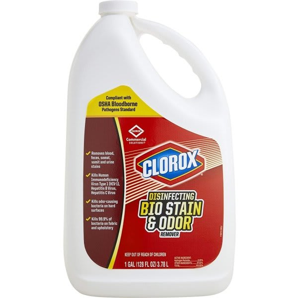 Clorox 1 Gallon Fragranced Disinfecting Bio Stain And Odor Remover (4-Case)