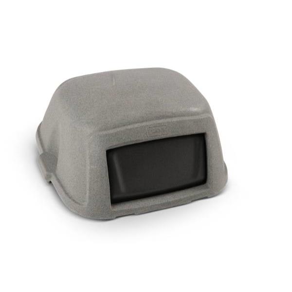 Toter Graystone Dome Top Trash Can Lid W/ Swing Door (Gray)