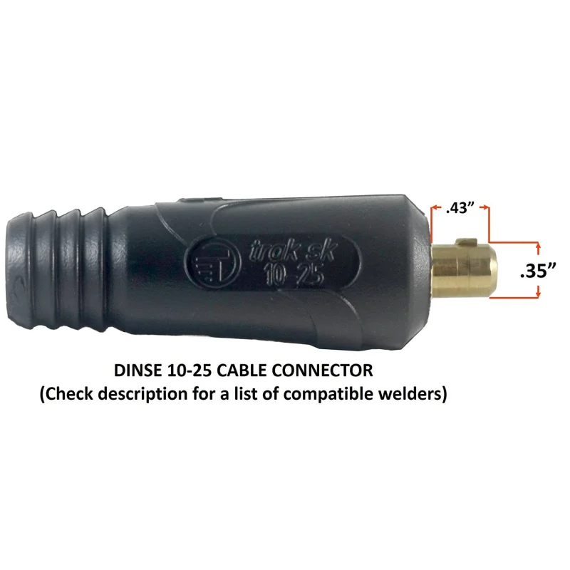 150 Amp Welding Electrode Holder Lead Assembly– #4 AWG cable