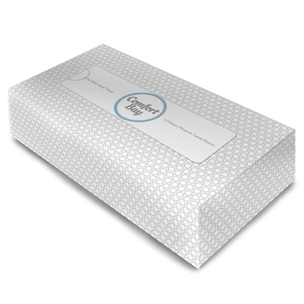 Comfort BayFacial Tissue Flat Box, Case Of 30