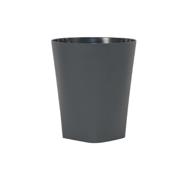 Hapco Certified Green Eco Contour14 Quart Wastebasket, Graphite, Case Of 12
