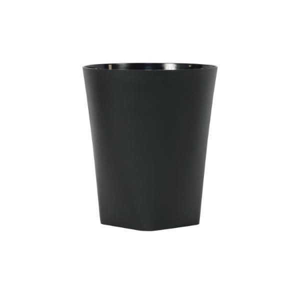 Hapco Certified Green Eco Contour 14 Quart Wastebasket, Black, Case Of 12