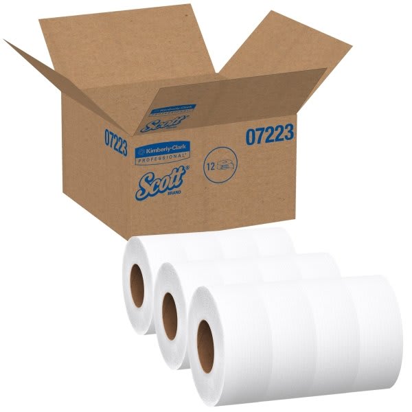 Scott Essential 1-Ply Jumbo Roll Commercial Toilet Paper, 12 Rolls Carton Of 12