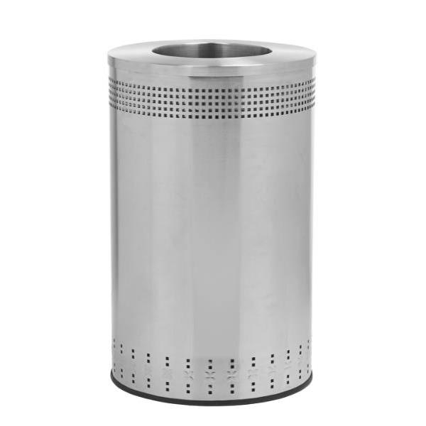 Commercial Zone Products 45 Gallon Imprinted Waste Receptacle Stainless Steel
