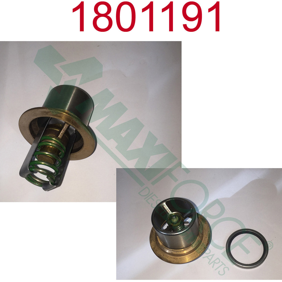 Maxiforce Thermostat, Kit, 180°, DT436/1300 Series for Navistar 801191