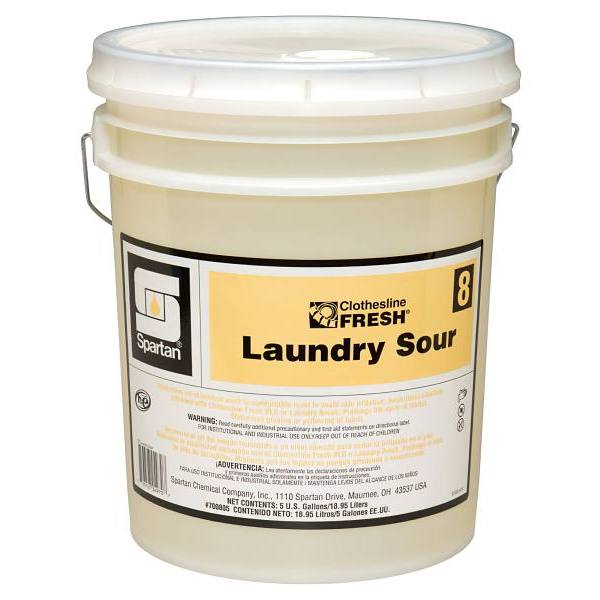 Spartan Clothesline Fresh, Laundry Sour 8, Mild Scent, 5 Gal