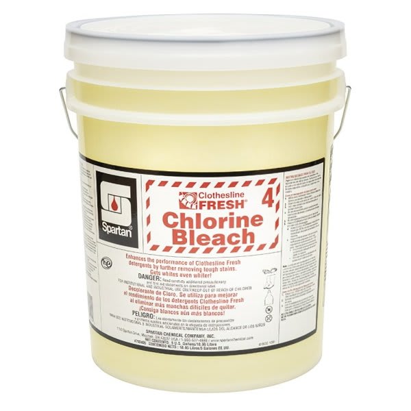 Spartan Clothesline Fresh, Chlorine Bleach 4, Mild Scent, 5 Gal