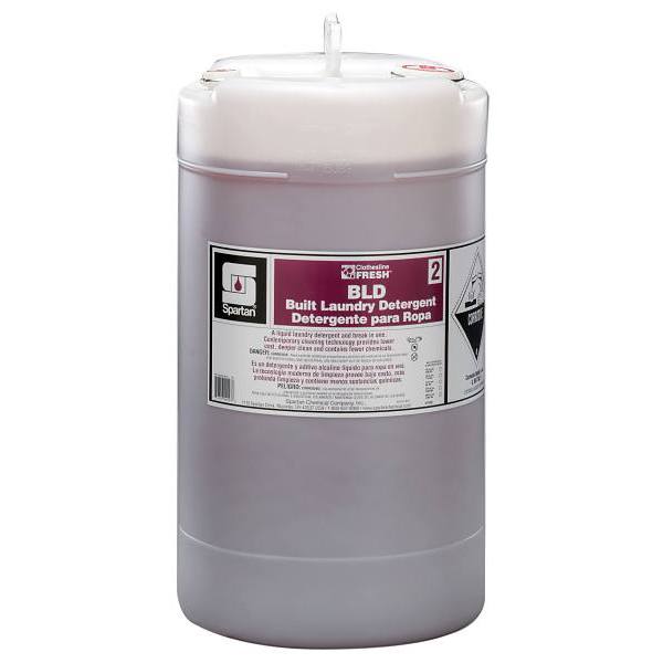 Spartan Clothesline Fresh, BLD 2 Laundry Detergent, Pleasant Scent, 15 Gal