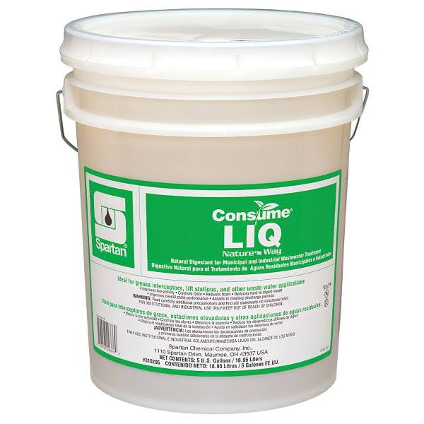 Spartan Consume LIQ Wastewater Treatment, Unscented, 5 Gal