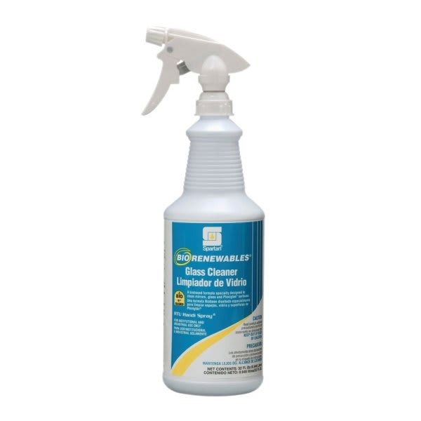 Spartan Biorenewables Glass Cleaner RTU, Waterfall Scent, 1 Quart