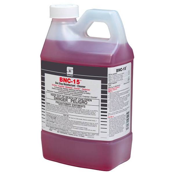 Spartan Clean on the Go, BNC-15 One Step Disinfectant Cleaner, Floral Scent, 2l, Case Of 4