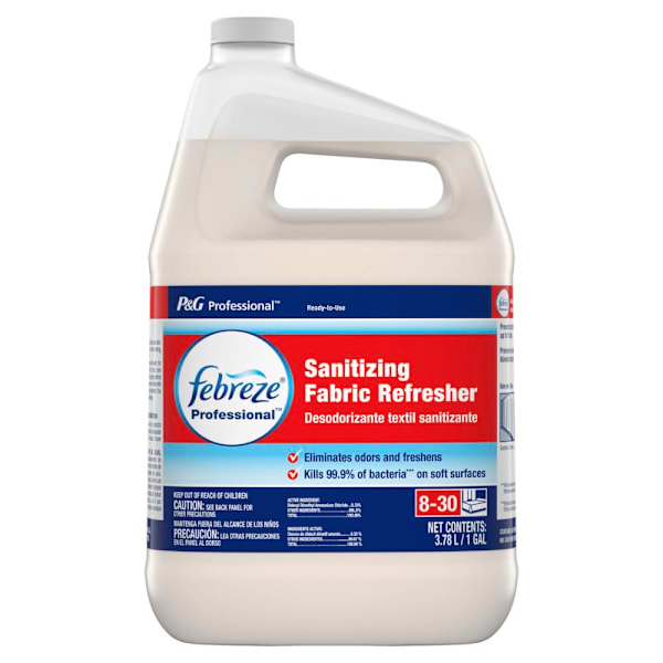 P&G PRO Febreze Professional Concentrated Sanitizing Fabric Freshener, Open Loop, 1 Gal