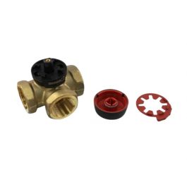 Danfoss 193B-1503 1" 3-Way Mixing Valve DZR Brass 7.3Cv