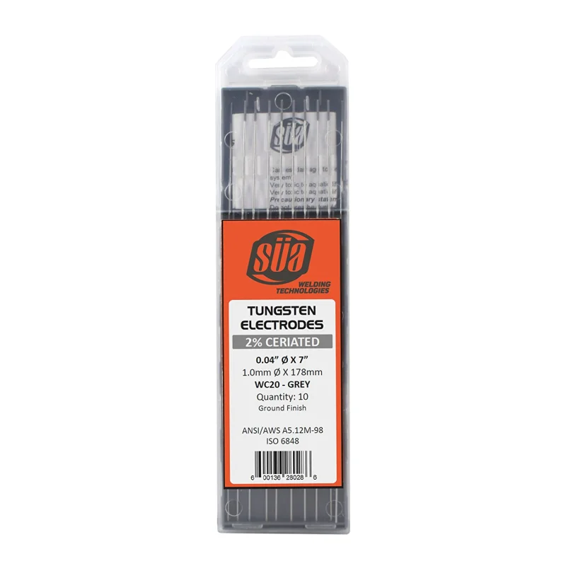 2% Ceriated Tungsten Electrode – TIG Welding – (Grey Tip) – (10 PACK)