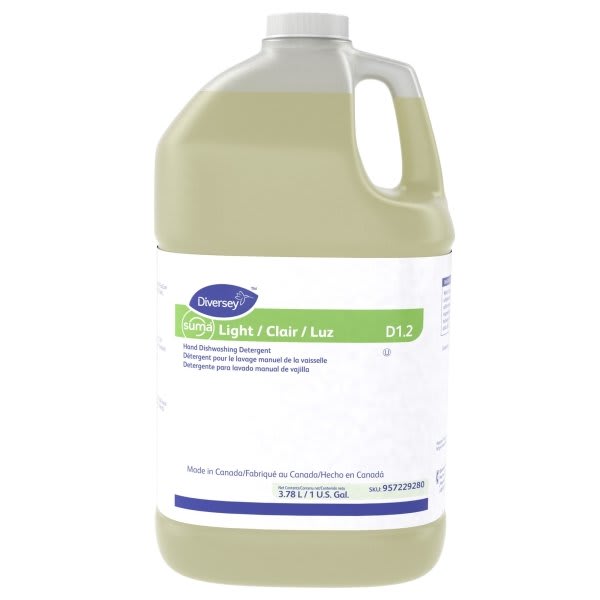 Suma Light Neutral Dish Soap 1 Gallon, Case Of 4