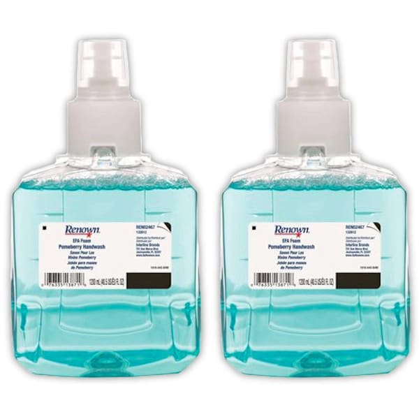 Renown Efa 1200 mL Pomeberry Scent Foam Hand Soap Refill For Renown Efa Dispensers, Case Of 2