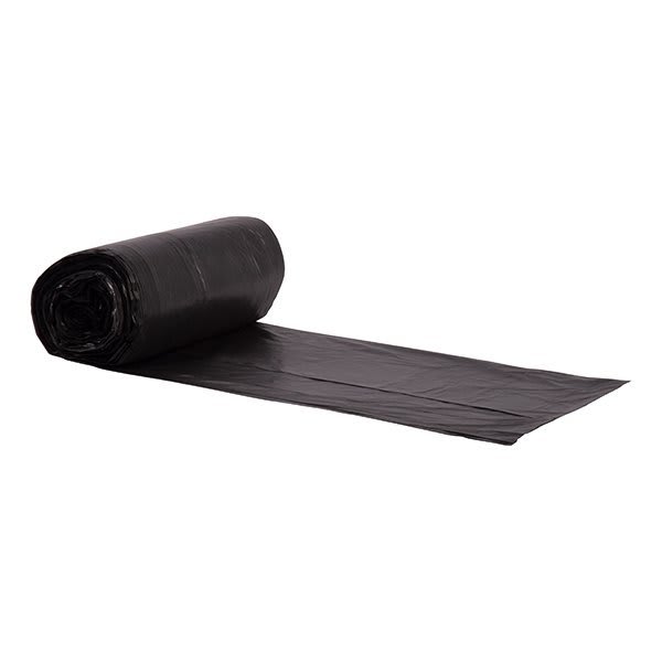 Maintenance Warehouse Can Liner 40-45 Gal. 22 Mic High-Density, Black, 40" X 48" Case Of 150