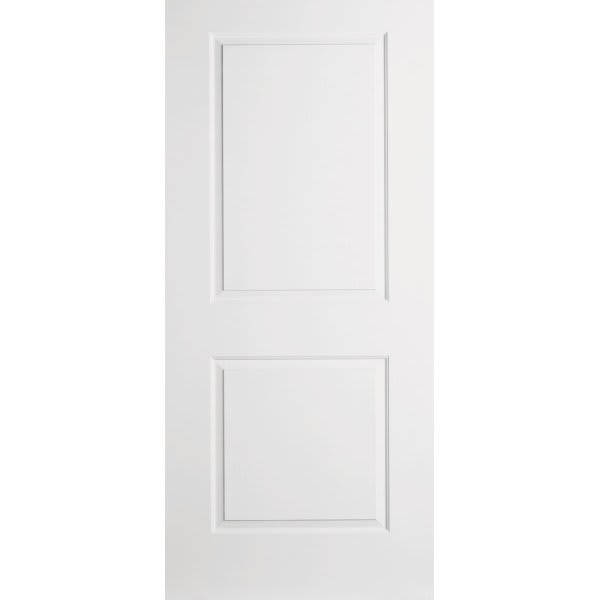 Masonite 24 In. X 80 In. 1.375 In. Primed 2-Panel Hollow Core Composite Slab Interior Door