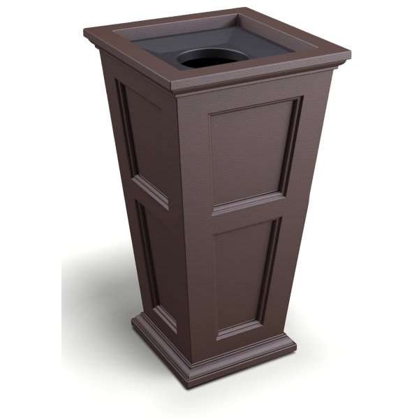 Mayne Fairfield 40 Inch Tall Brown Waste Bin