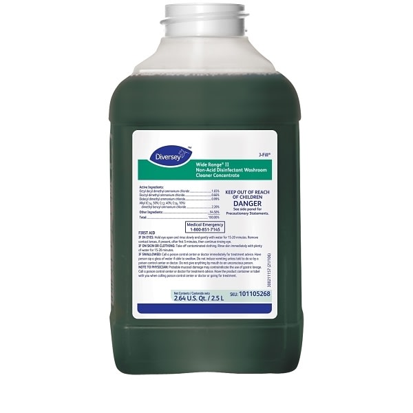 Diversey Wide Range Ii Non-Acid Disinfectant Cleaner Concentrate Case Of 2