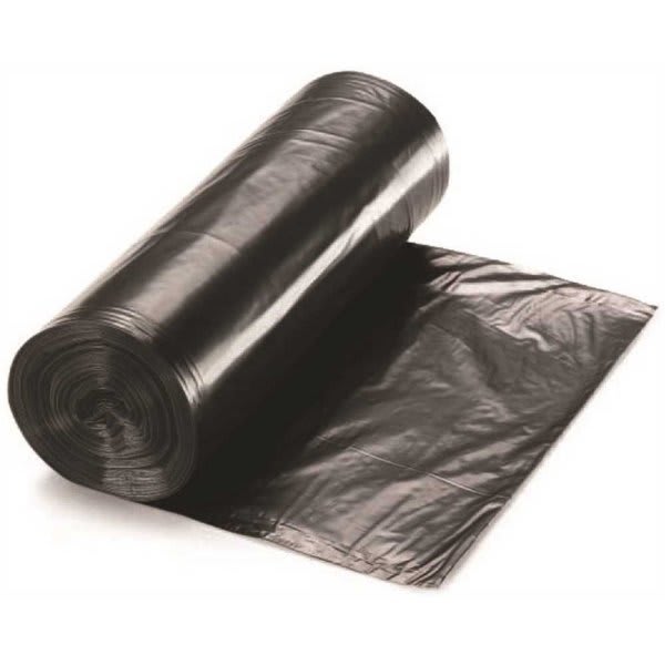 Berry Global 55 Gal. 1.3 Mil 38in. X 57in. Black Low Trash Bags, Case Of 100