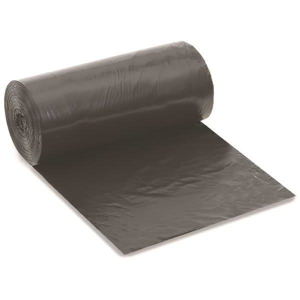 Renown Pcr Can Liner, 33 Gal., 2 Mil, Low-Density, Black, 33" X 39", Case Of 100