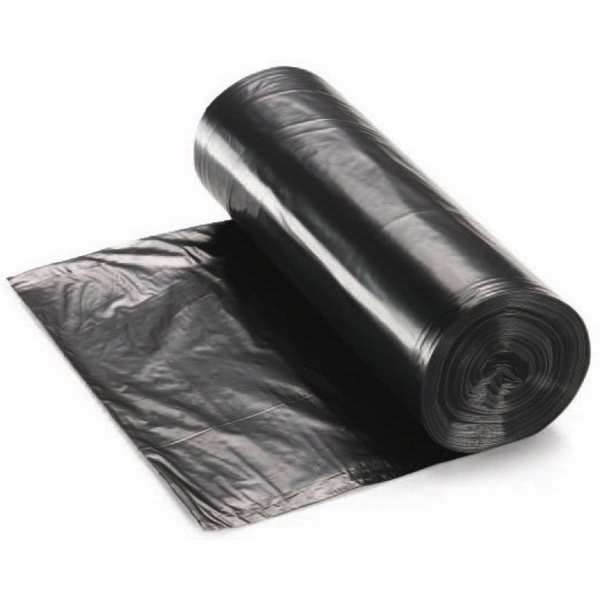 Renown Pcr Can Liner, 56 Gal., 1.7 Mil, Low-Density, Black, 43" X 47", Case Of 100