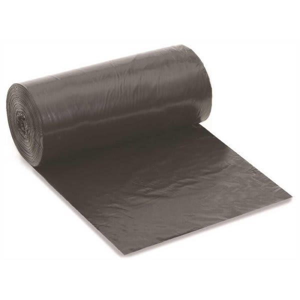 Renown Pcr Can Liner, 33 Gal., 1.5 Mil, Low-Density, Black, 33" X 39", Case Of 100