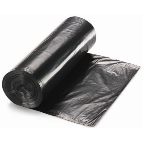 Renown Pcr Can Liner, 56 Gal., 1.5 Mil, Low-Density, Black, 43" X 47", Case Of 100